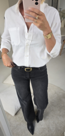RANIA wide leg jeans washed black
