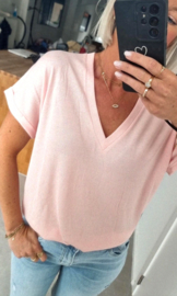 INA viscose tee soft pink