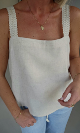INDI linen top beige