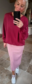 IZE soft velvet skirt pink