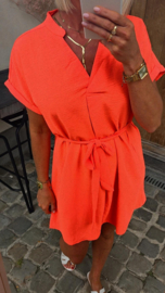 MIA basic dress flashy coral