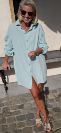 AMALFI tetra shirt dress pastel mint