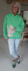 ALL YOU NEED IS LOVE hoodie green