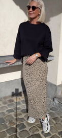 ANDREA fleece sweatshirt black