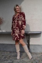 ANGELA viscose dress burgundy