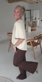 JANE short-sleeved sweatshirt ecru