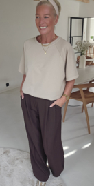 JITSE short-sleeved sweatshirt beige