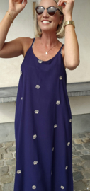 ELOISE maxi viscose dress navy