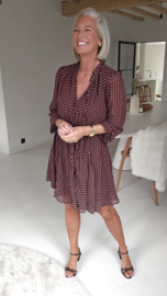 POÈME polkadots dress chocolat