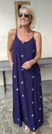 ELOISE maxi viscose dress navy