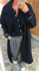 TRUDY maxi coat black