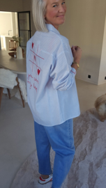 LOVE LETTER striped shirt