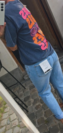 GOOD VIBES cotton T-shirt washed navy