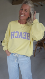 BEACH sweatshirt yellow
