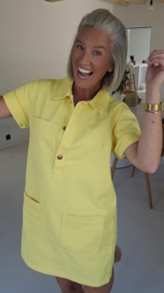 THE PERFECT JEANS dress short-sleeved soft neon yellow