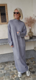 CARLA maxi knit dress grey tall line