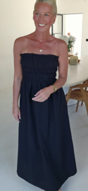 BENTHE bustier dress black