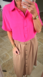MIA short-sleeved shirt fuschia