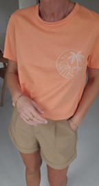 SUNSETS cotton T-shirt orange