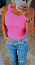 BASIC cotton top fuschia