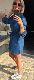 ROMY cotton jeans shirt dress