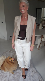 KAAT sleeveless jacket beige