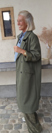 TRUDY maxi  coat khaki