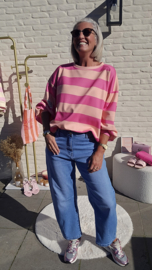 CANDY CRUSH sweatshirt salmon fuschia