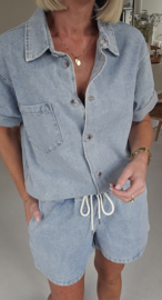 KAE jeans shorts soft blue