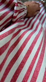 CAROL striped loose dress red