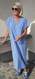 MADLINE T-shirt dress washed blue