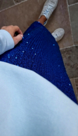 SHINE AND SPARKLE skirt kobalt blue