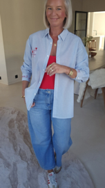 LOVE LETTER striped shirt