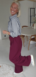 AMBER striped shirt navy