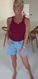 BASIC cotton top burgundy
