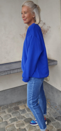 CHILLIN' oversized sweatshirt kobalt blue