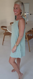 JOLIA sleeveless terry playsuit soft mint