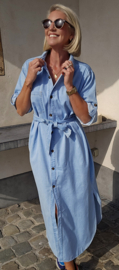 JINI maxi jeans dress soft blue