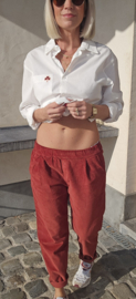 FANNY velours jogger pants sienna