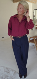 AMY cotton shirt burgundy