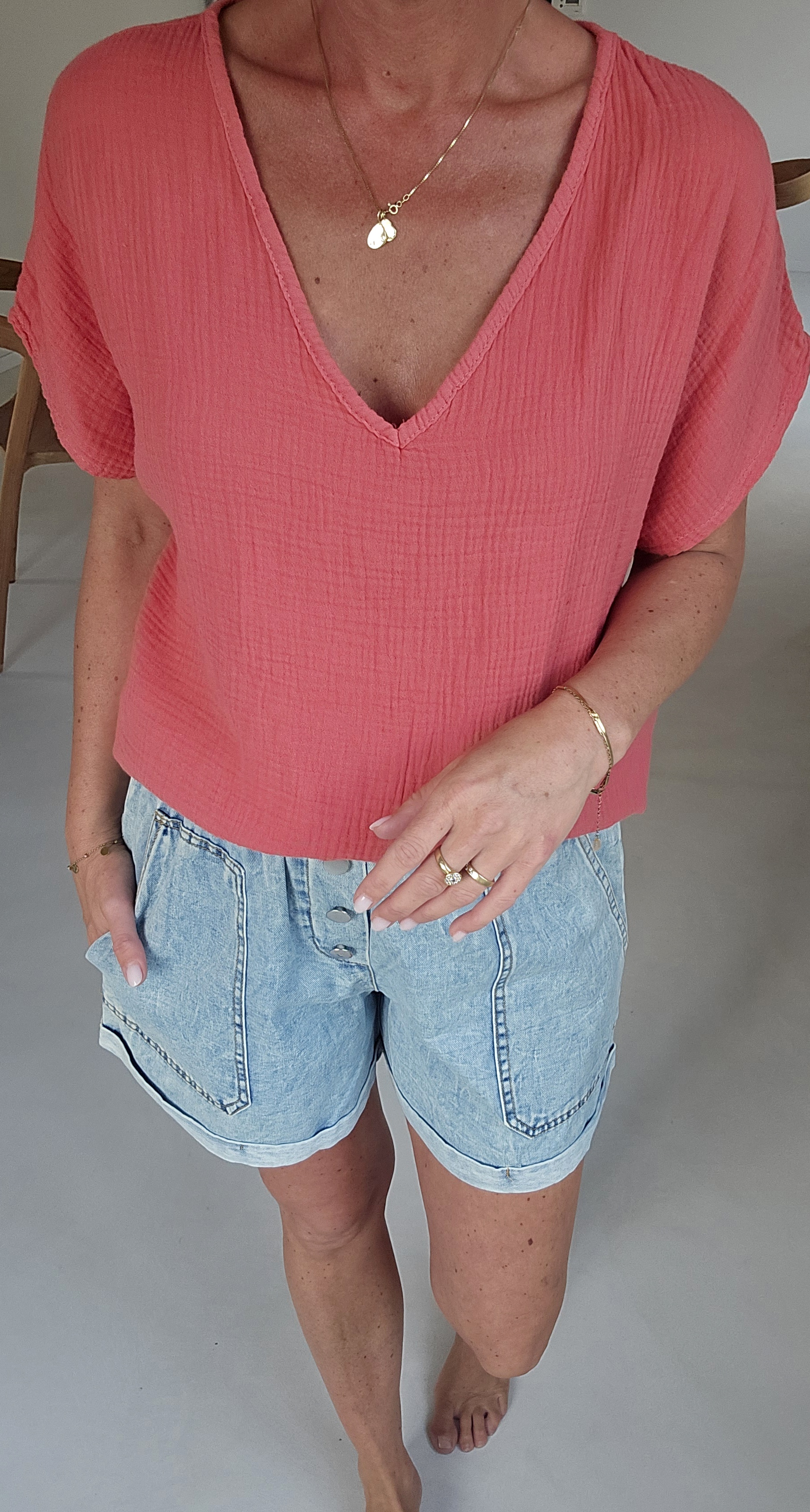 AMALFI tetra tee soft brick