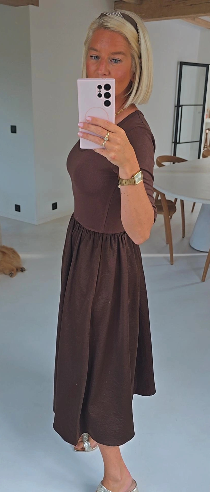 SEZANNA maxi dress chocolat