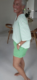 BEVIN cotton paperbag short green
