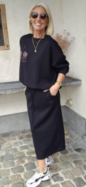 LOVELY sweatshirt skirt black