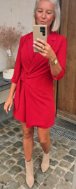BABSIE wrap dress red