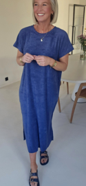 DIDI maxi terry T-shirt dress navy