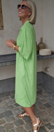 DIDOE maxi sponge dress fresh green