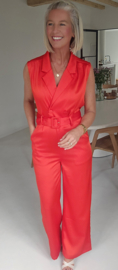 HEAVEN silky jumpsuit red