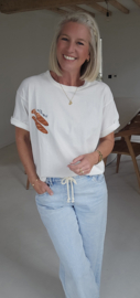 BAGUETTE cotton T-shirt white