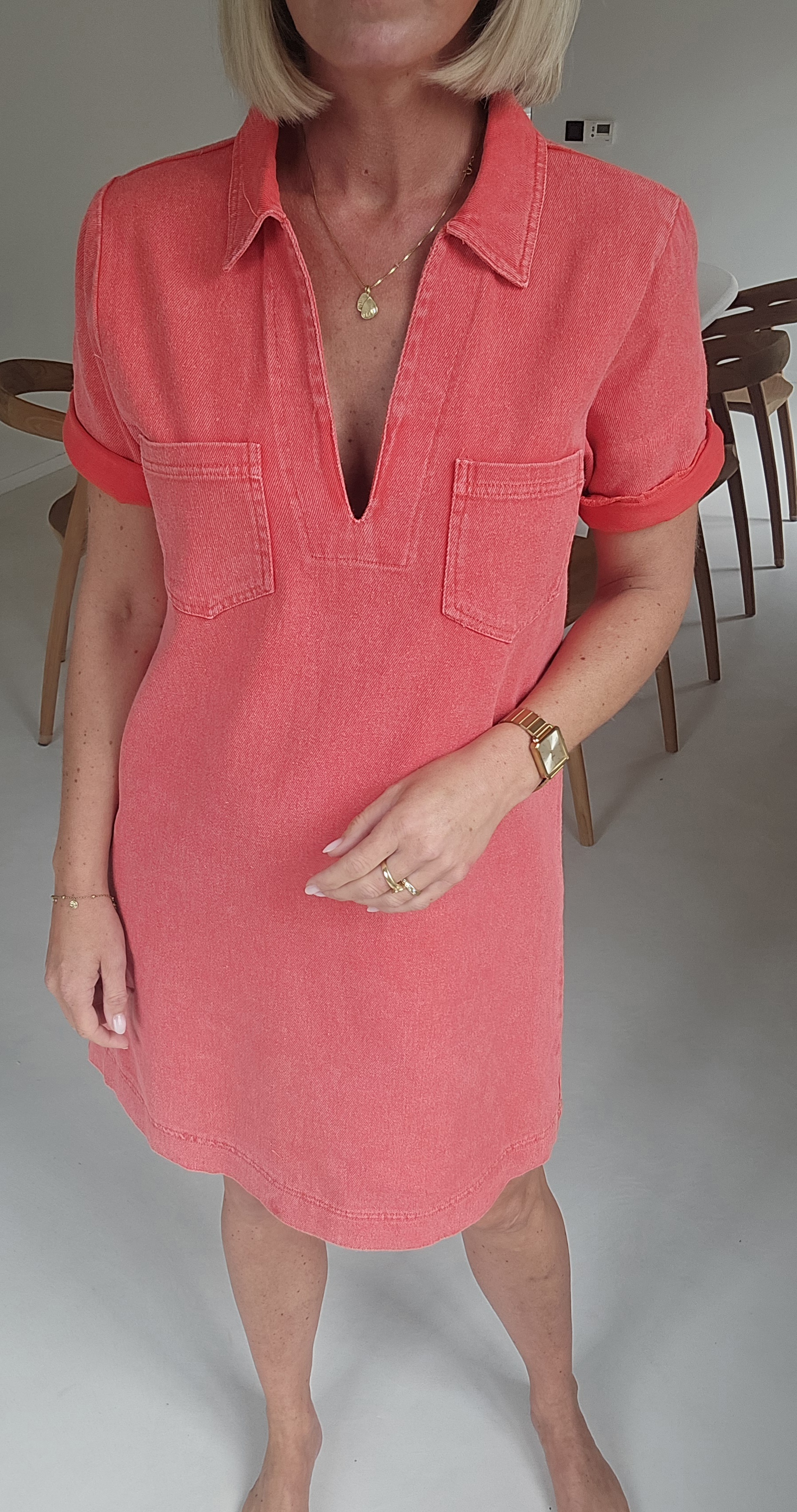 THE PERFECT JEANS 2 dress coral